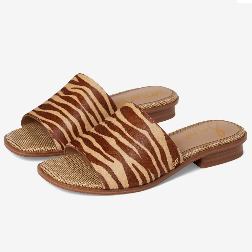 Sam Edelman Brown Zebra Print Sandals
